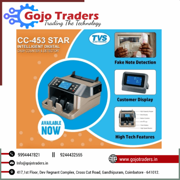 TVS CC-453 Star Multi Note Cash Counting Machine in Coimbatore